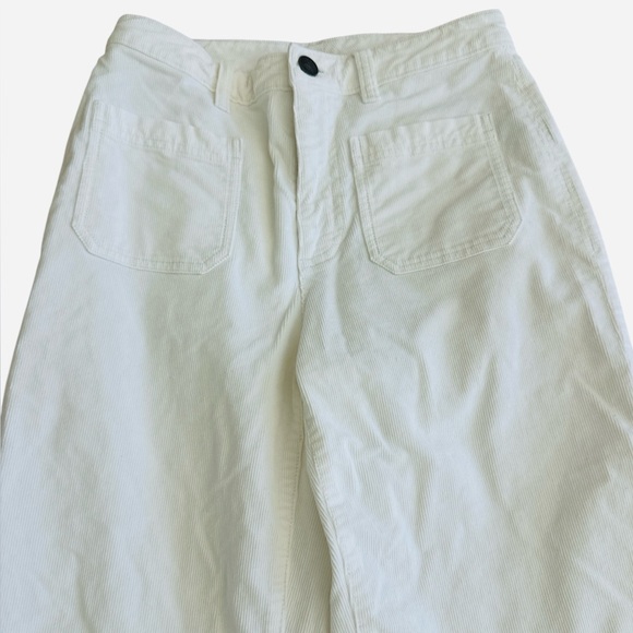 Faherty Stretch Corduroy Patch Pocket Pants in White - Picture 7 of 14